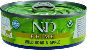 Farmina - N&D Prime Feline Adult Wildschwein & Apfel Dose