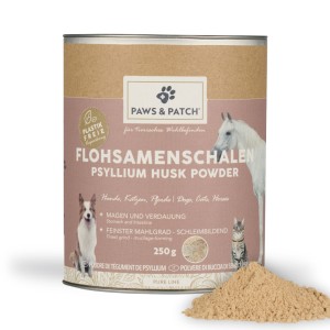Flohsamenschalenpulver f&uuml;r Hunde, Katzen und Pferde